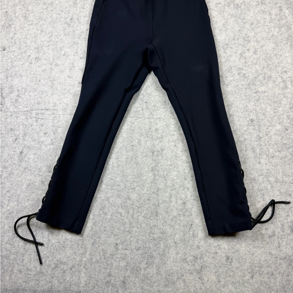 Rag & Bone Simone Lace-Up Pants Navy Blue Skinny Ankle Pants Size 0